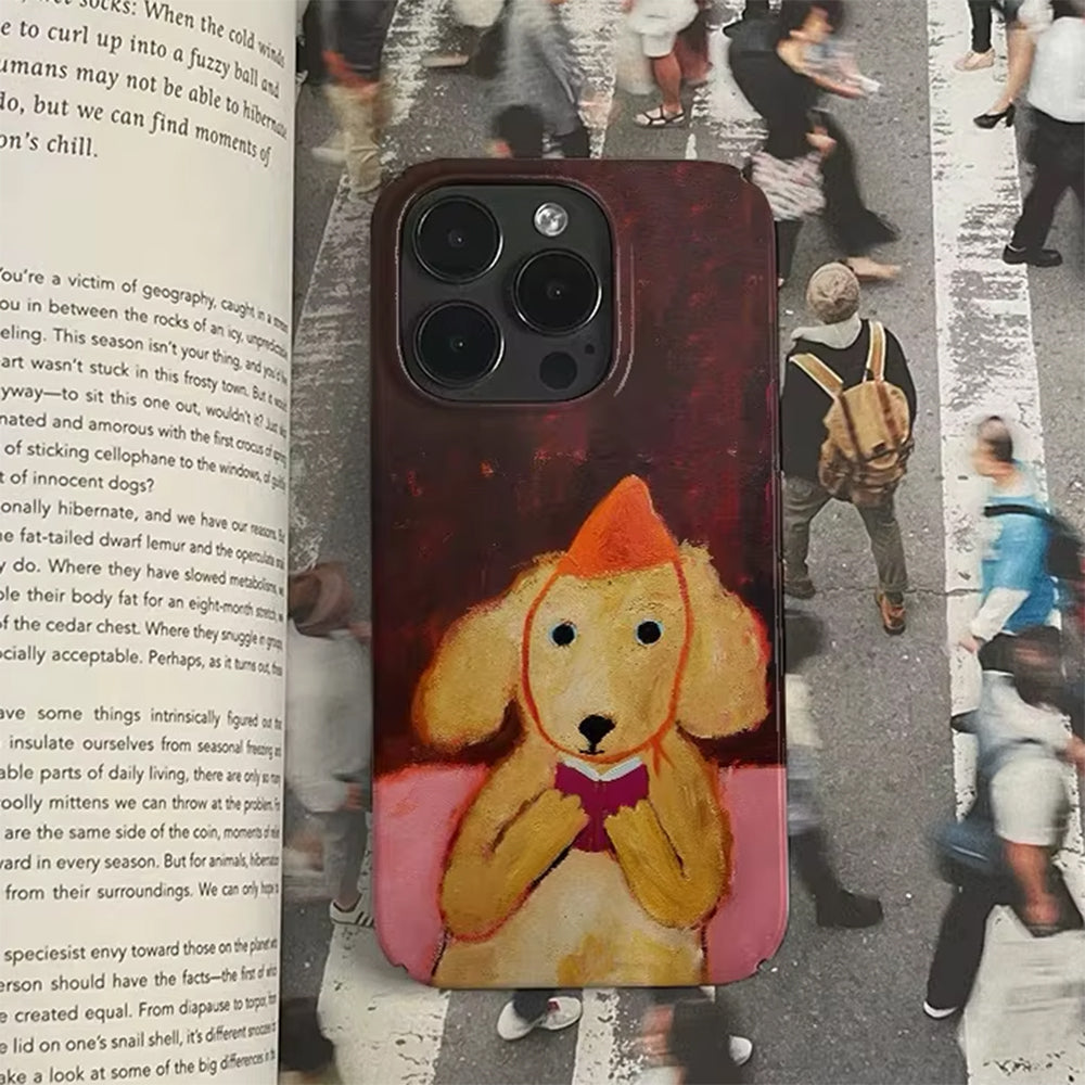 Dog Painting Aesthetic iPhone Case
