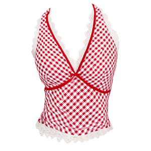 Gingham Picnic Halter Top