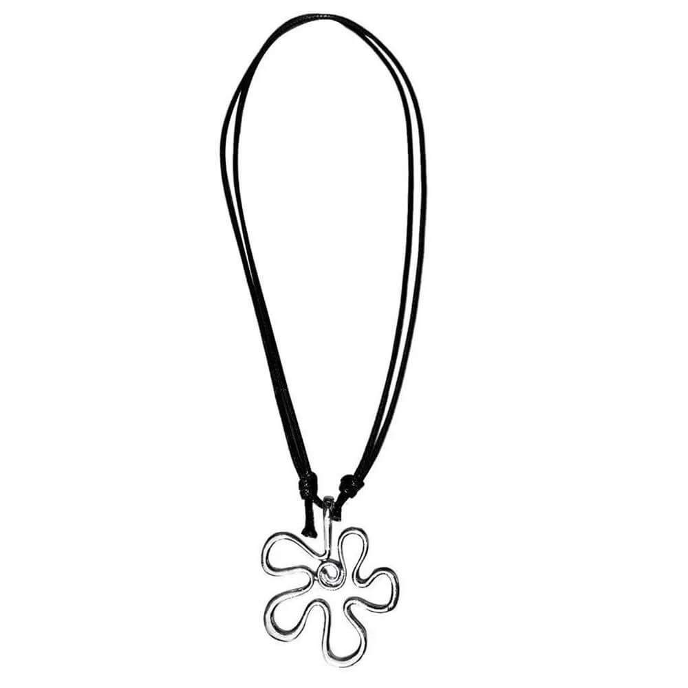 Groovy Floral Outline Necklace