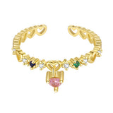 Softie Heart Crystal Ring