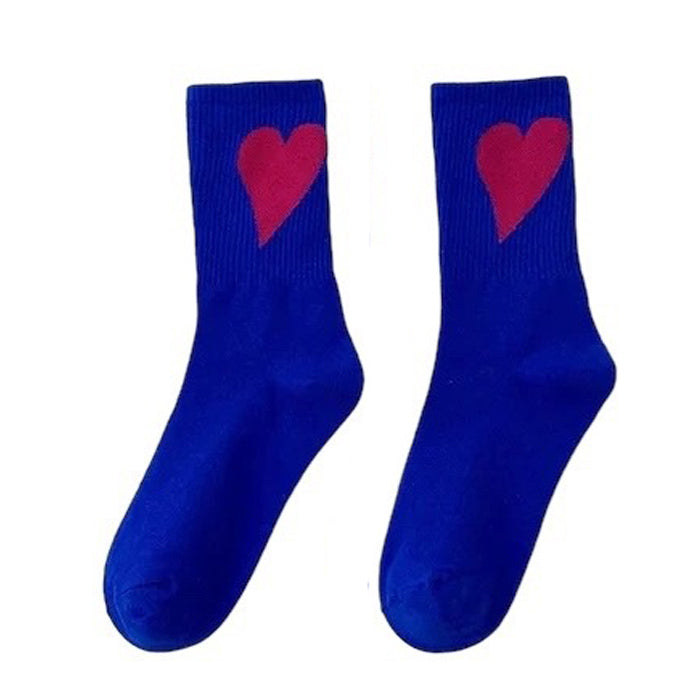 Heart Crush Ribbed Socks