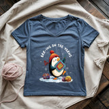 Brr-ing On The Yarns Lady V-neck