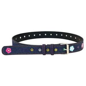 Indie Flower Aesthetic Denim Belt