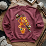 Crochet Bees Sweatshirt