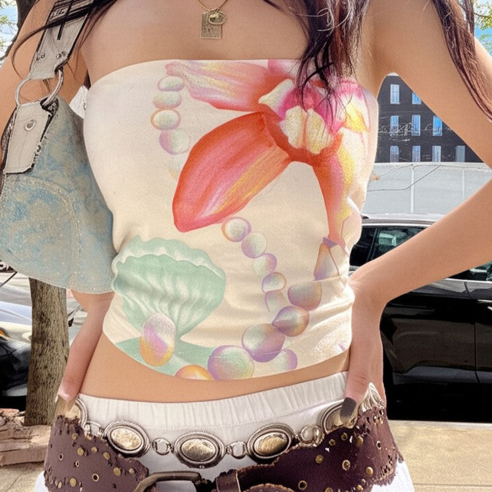 Mermaid Aesthetic Tube Top