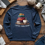 Coffee Yarn Books Long Sleeve T-shirt