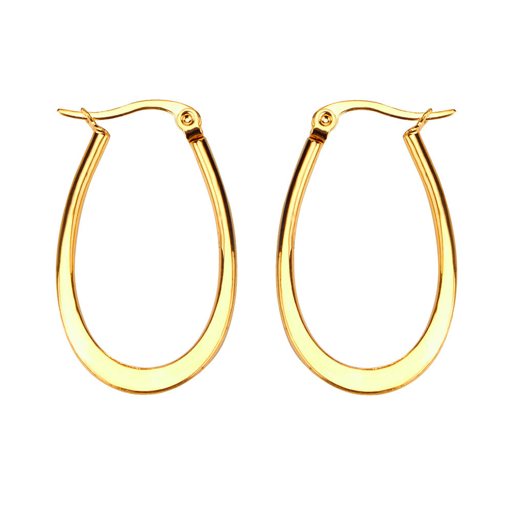 Perfect Future Oval Hoop Earrings