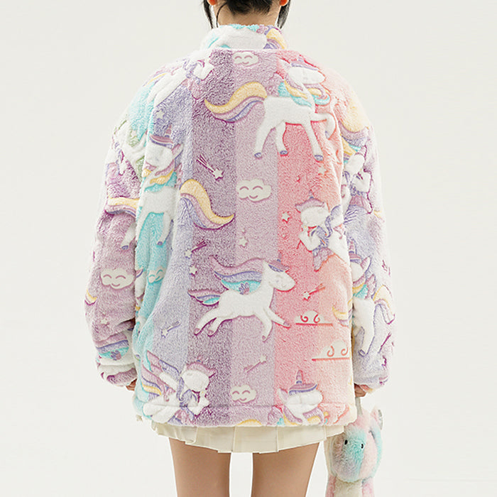 Pastel Unicorn Zip-Up Jacket