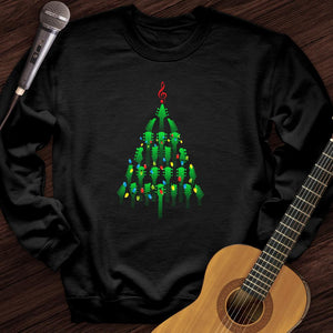Guitar Christmas Tree Crewneck