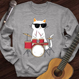 Drummer Cat Crewneck