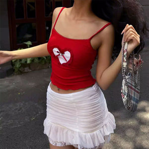 Crimson Heart Crop Top