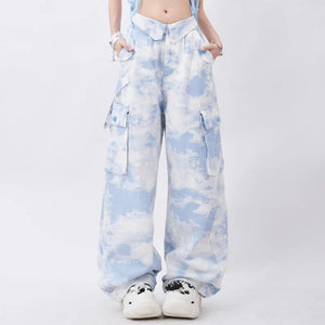 Sky Blue Cargo Pants