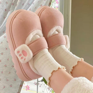 Soft Girl Kitten Platform Mary Janes