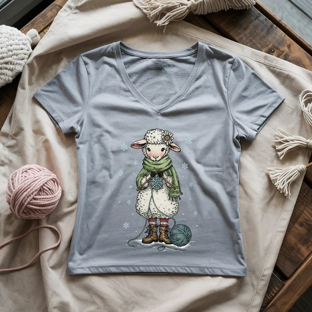 Knitting Snowflex Lady V-neck