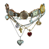 Vintage Layered Charm Necklace Set