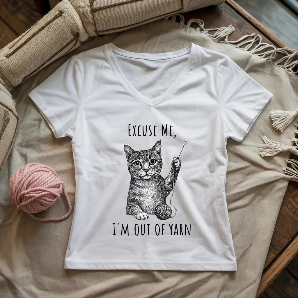 I'm out of yarn Lady V-neck