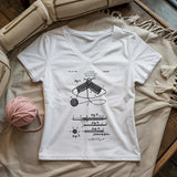 Vintage Knitting Pattern Lady V-neck