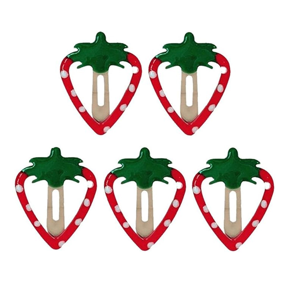 Y2K Strawberry Hair Clips Set